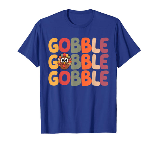 Cute Gobble Gobble Turkey Thanksgiving T-Shirt