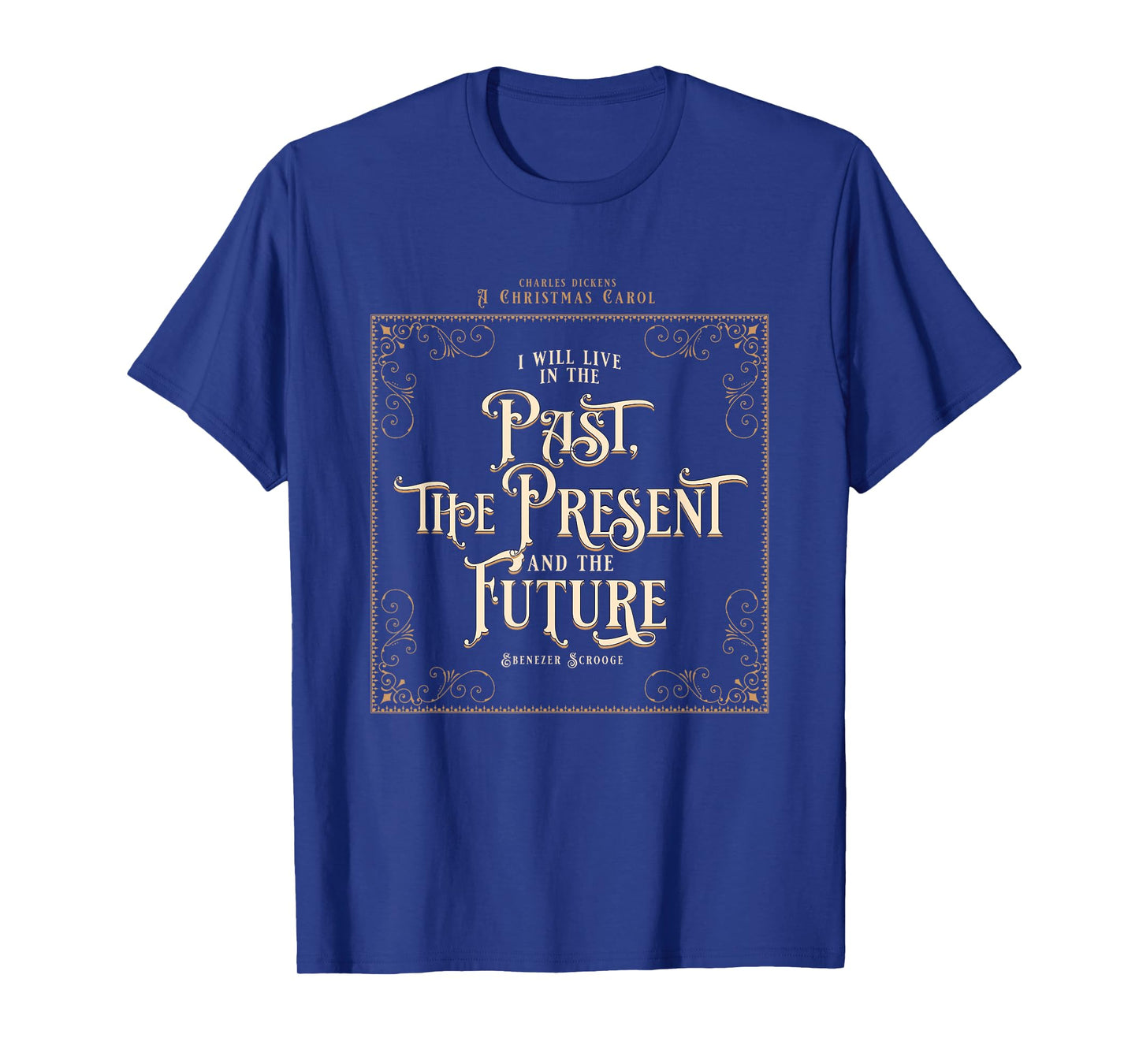 Christmas Carol, Scrooge, Marley, Holiday Design T-Shirt