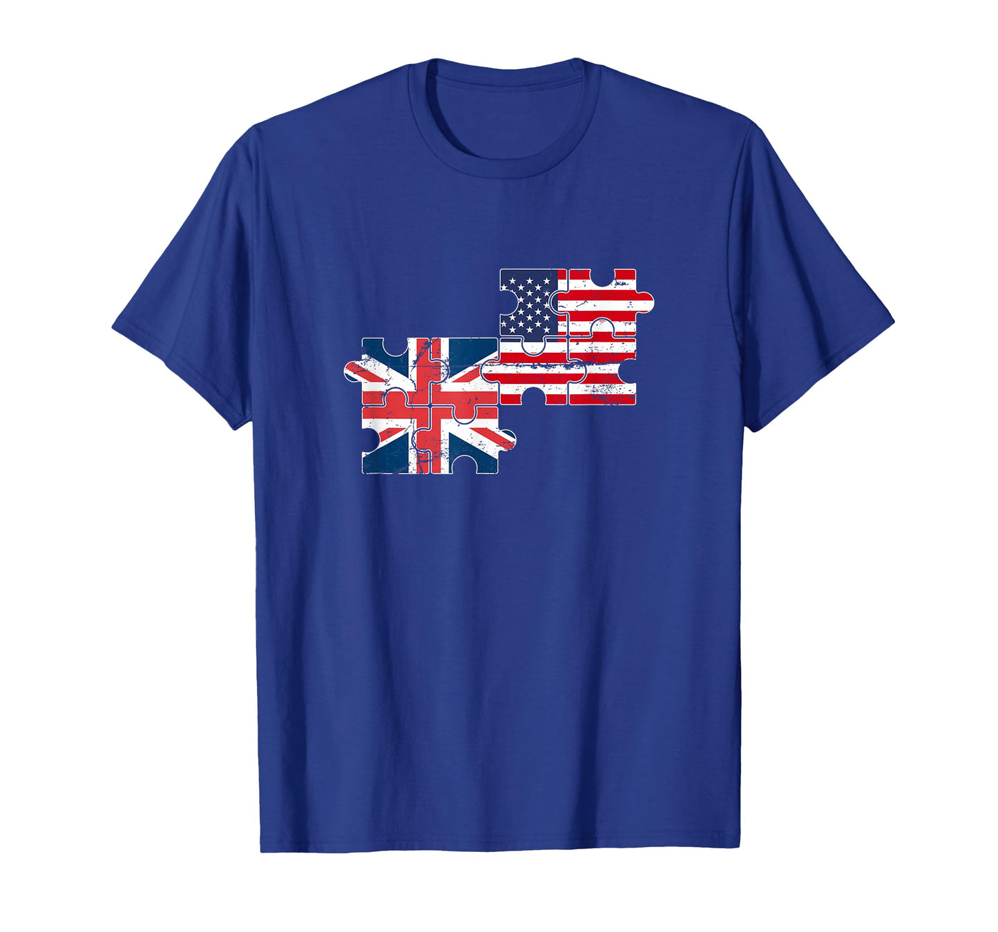 USA UK Vintage Flag British American T-Shirt