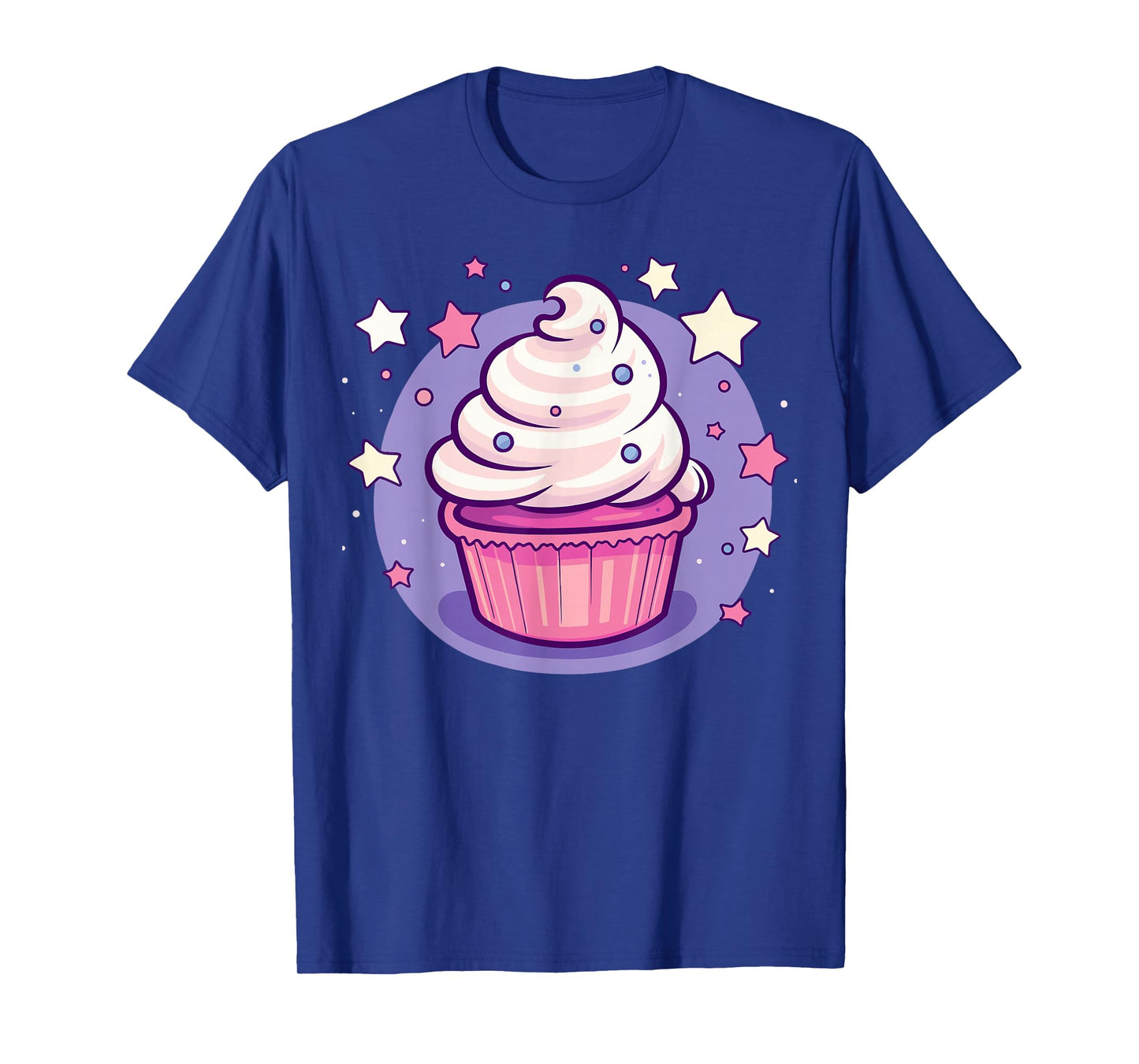 Cupcake Cute Pastel Kawaii Celestial Stars Baking Dessert T-Shirt