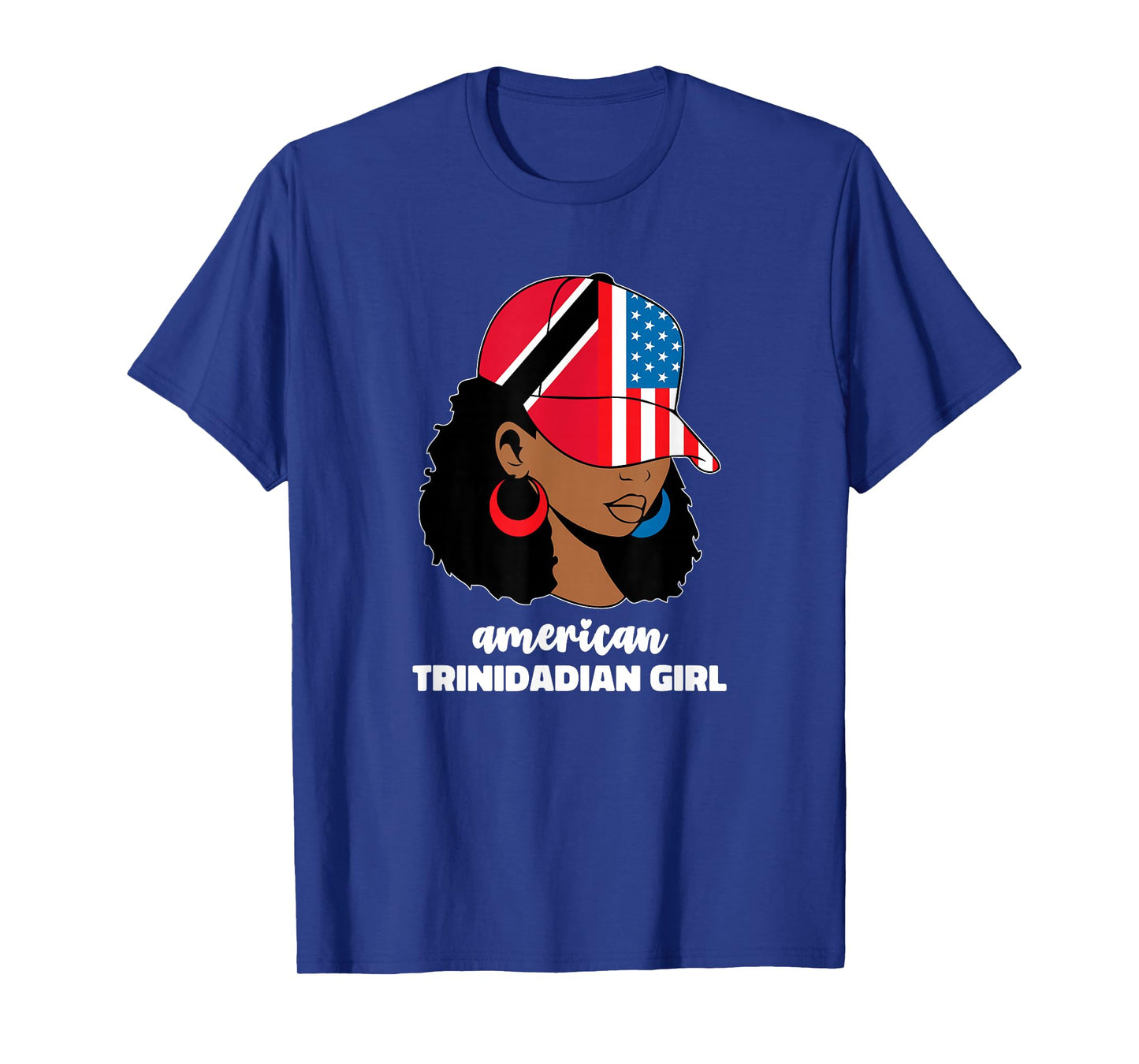 Half American and Trinidadian USA Trinidad Tobago Flag Trini T-Shirt