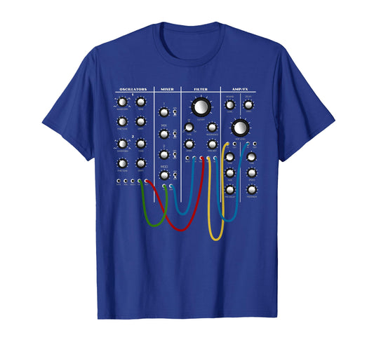 Analog Modular Synthesizer Panel Electronic Musician T-Shirt