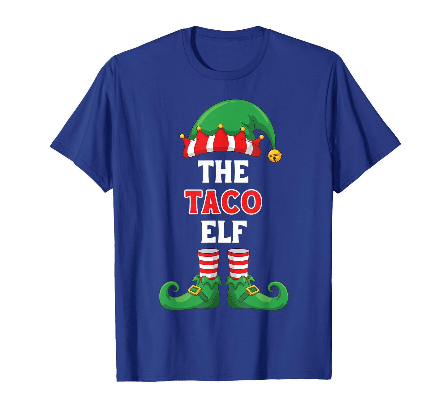 The Taco Elf Shirt Funny Christmas for Taco Lover Foodie Top T-Shirt