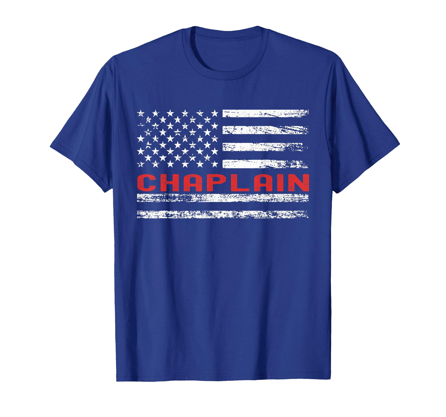 Chaplain USA Flag Profession Retro Job Title T-Shirt