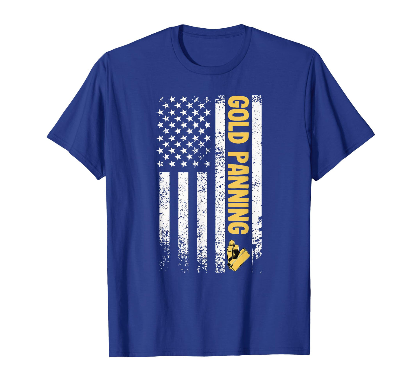Gold panning usa flag gold miner prospecting gold digging T-Shirt