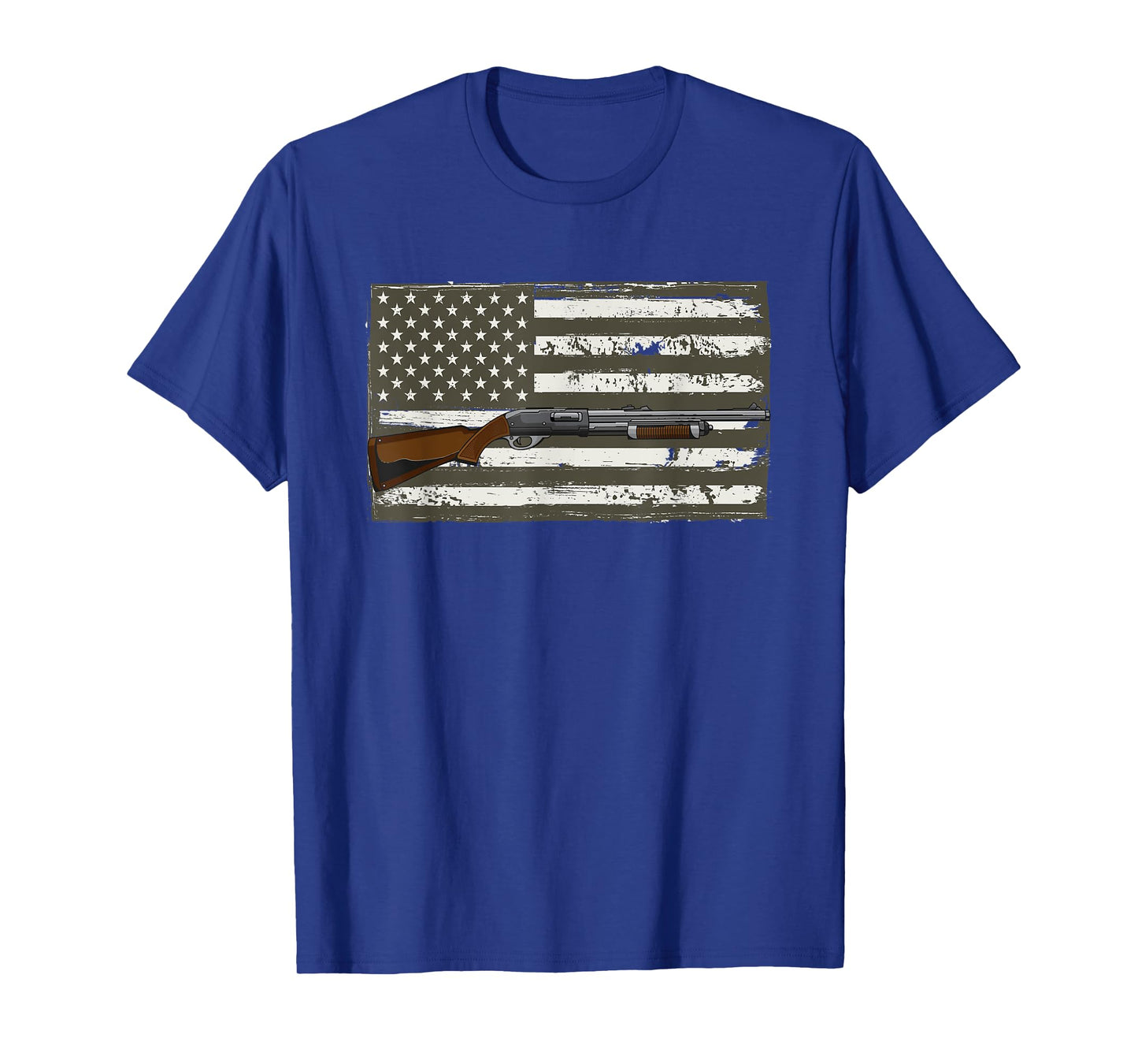 Sporting Clays - Skeet USA Flag - Clay Target Shooting Men T-Shirt