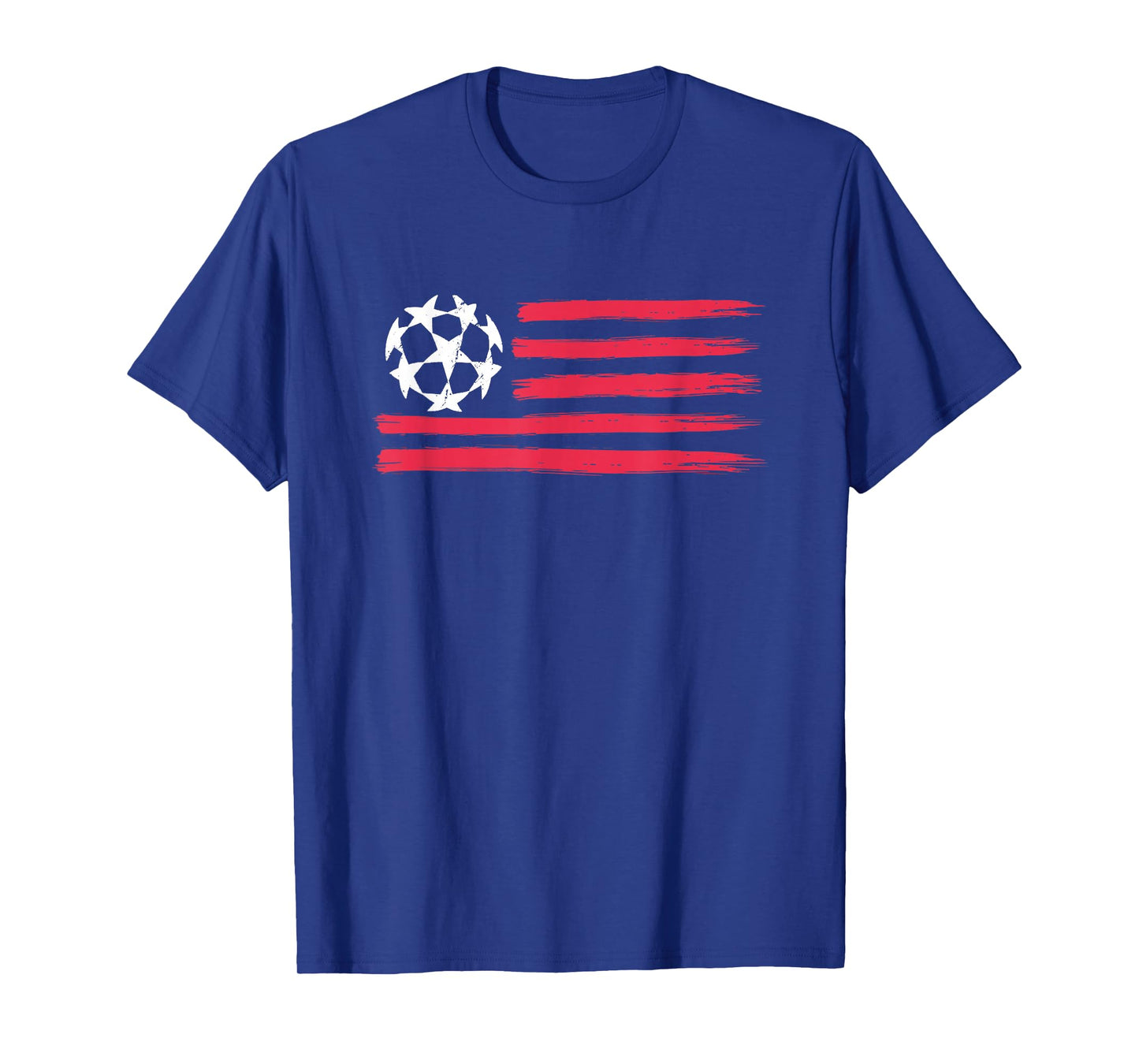 USA Flag Soccer Ball Cool Futbol Equipment Men Women T-Shirt