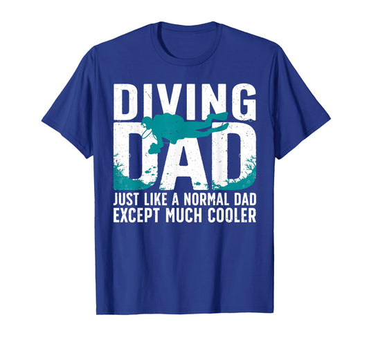 Cool Scuba Diving For Dad Men Ocean Scuba Diver Instructor T-Shirt