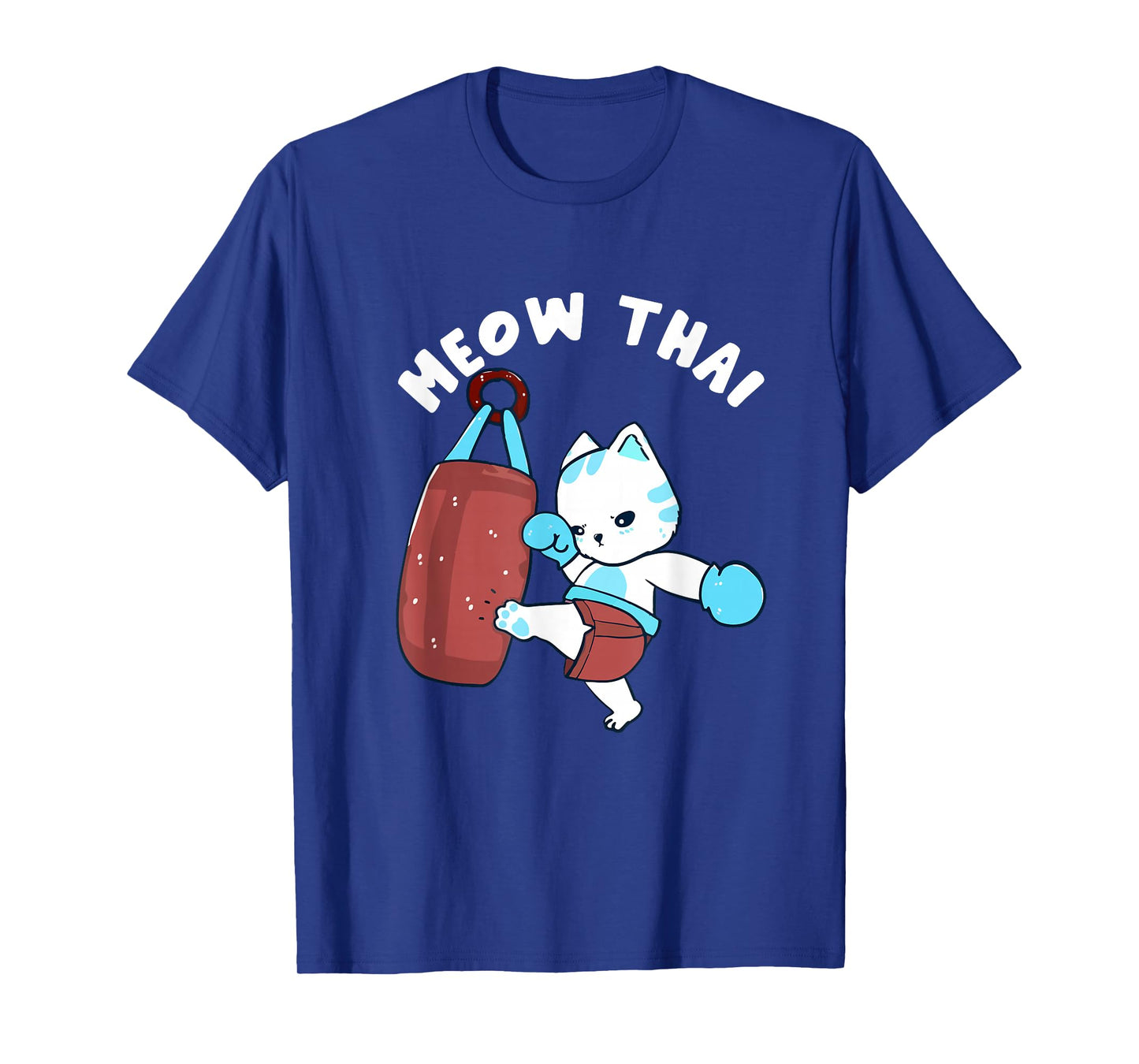 Muay Thai Cat Meow Thai Punching Bag Fighting Sport T-Shirt