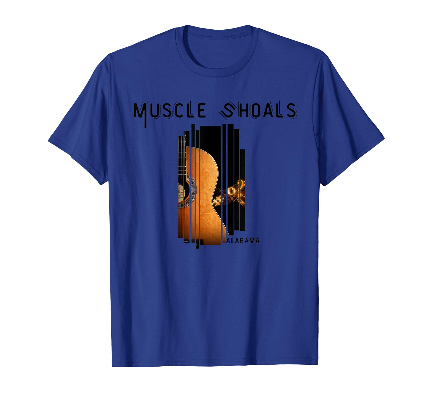 Muscle Shoals Alabama AL Distressed Grunge Text Music City T-Shirt