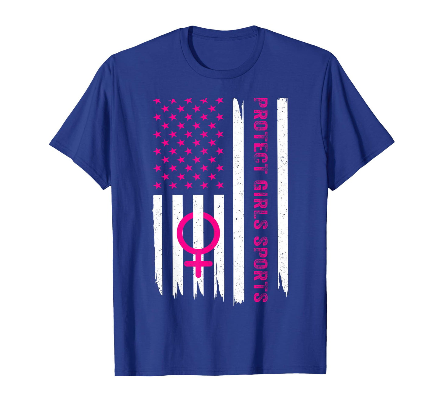 Protect Girls Sports, Support Women Girls Sport, US Flag T-Shirt
