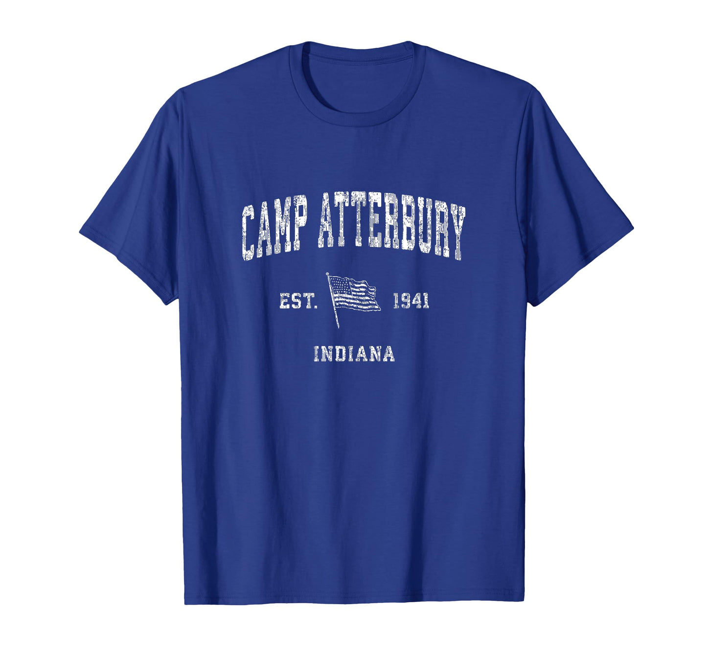 Camp Atterbury Indiana IN T-Shirt Vintage US Flag Sports Tee T-Shirt