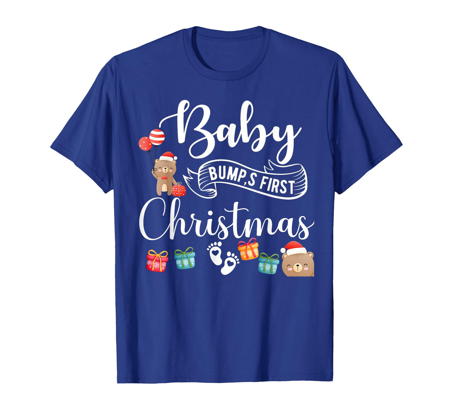 Cute Pregnancy Announcement Baby Bump First Christmas T-Shirt