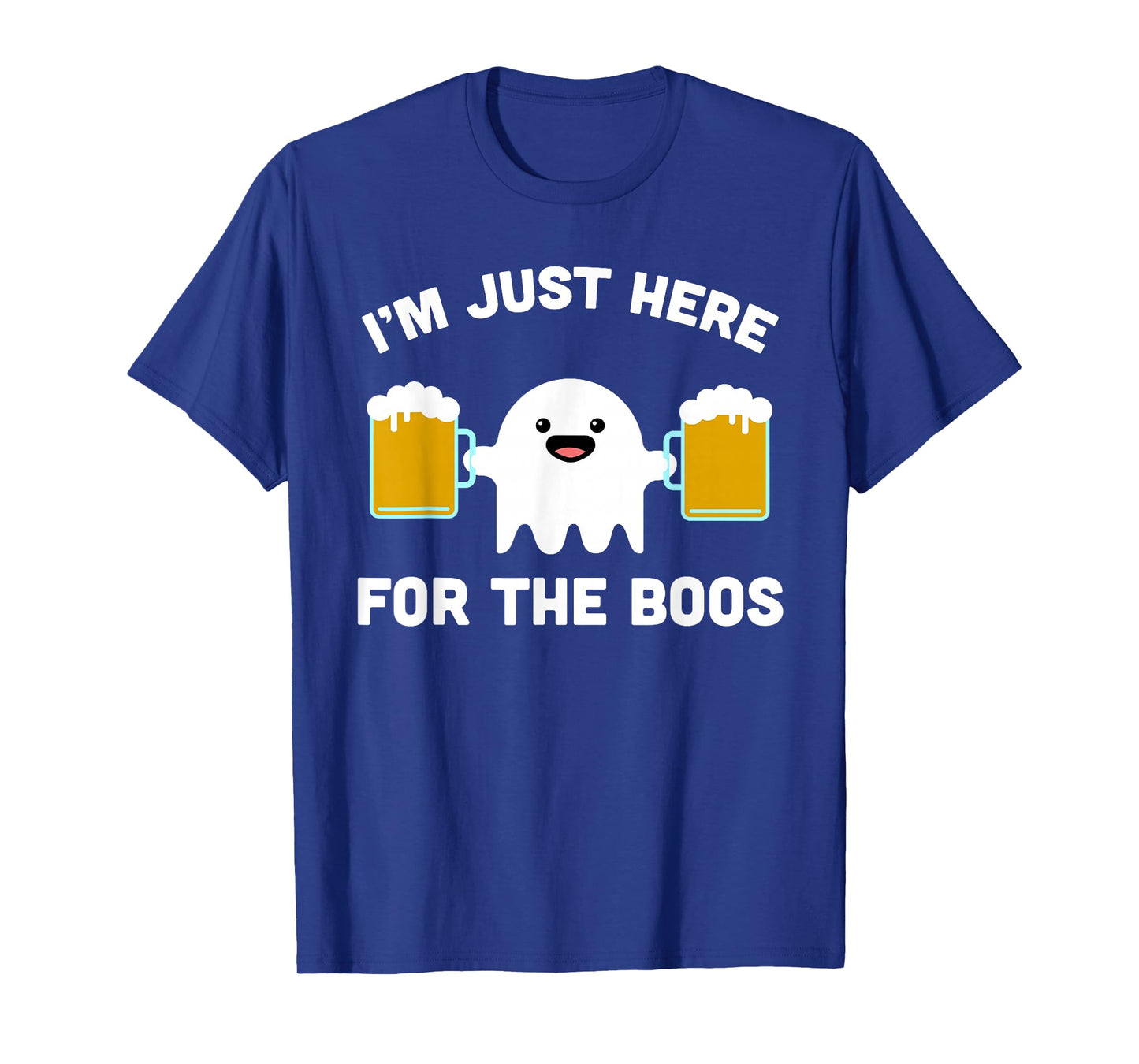 Bartender Halloween Costume Funny Ghost Here For The Boos T-Shirt