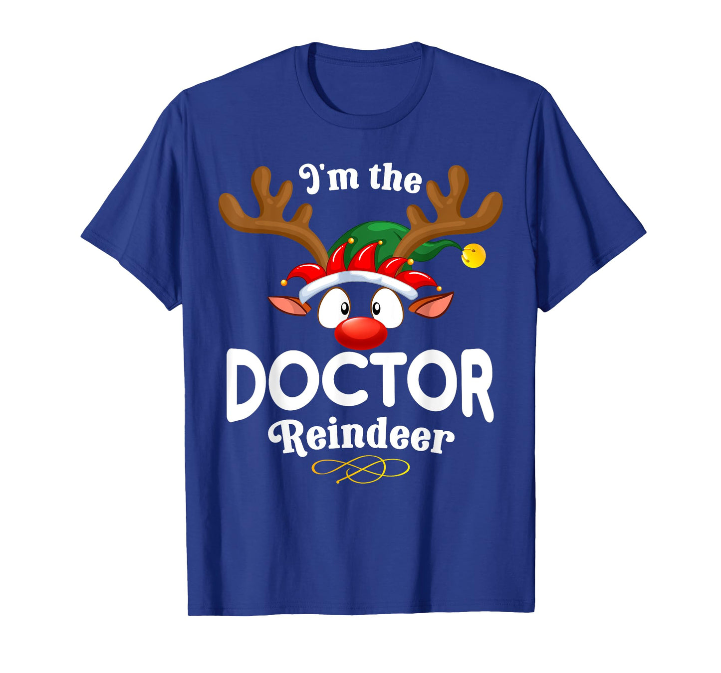 Christmas PJS Doctor XMas Reindeer Matching T-Shirt
