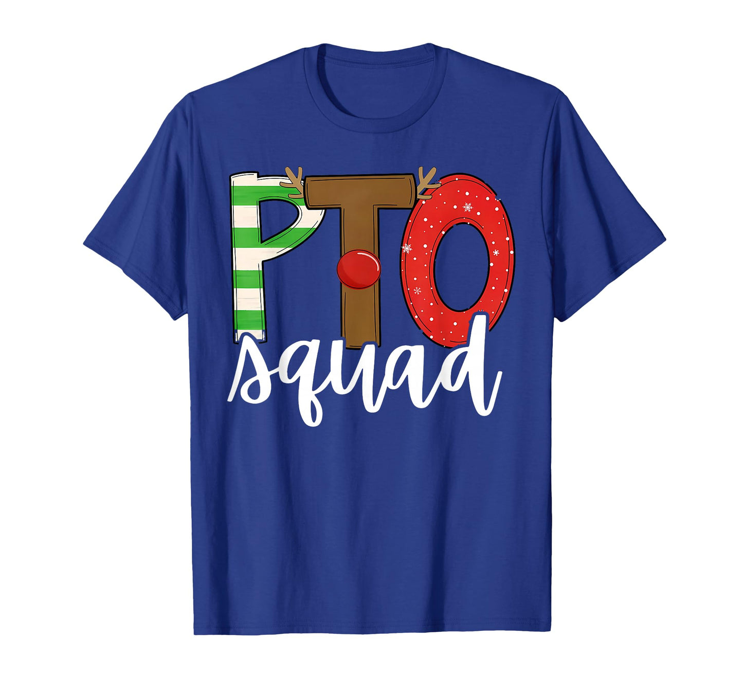 PTO Squad Reindeer Christmas Parent Teacher Organization T-Shirt
