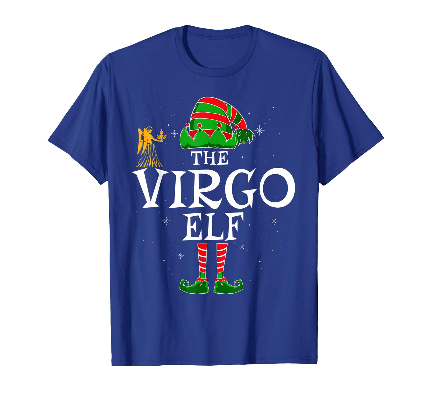 Virgo Elf Group Matching Family Christmas Funny Zodiac Sign T-Shirt