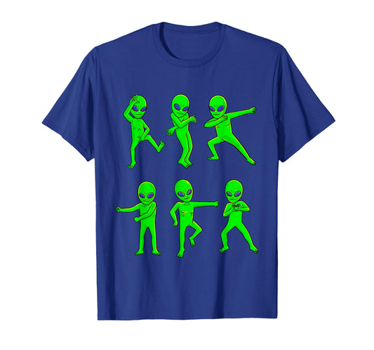 Dancing Aliens Halloween Green Alien Dance Kids Boys Girls T-Shirt