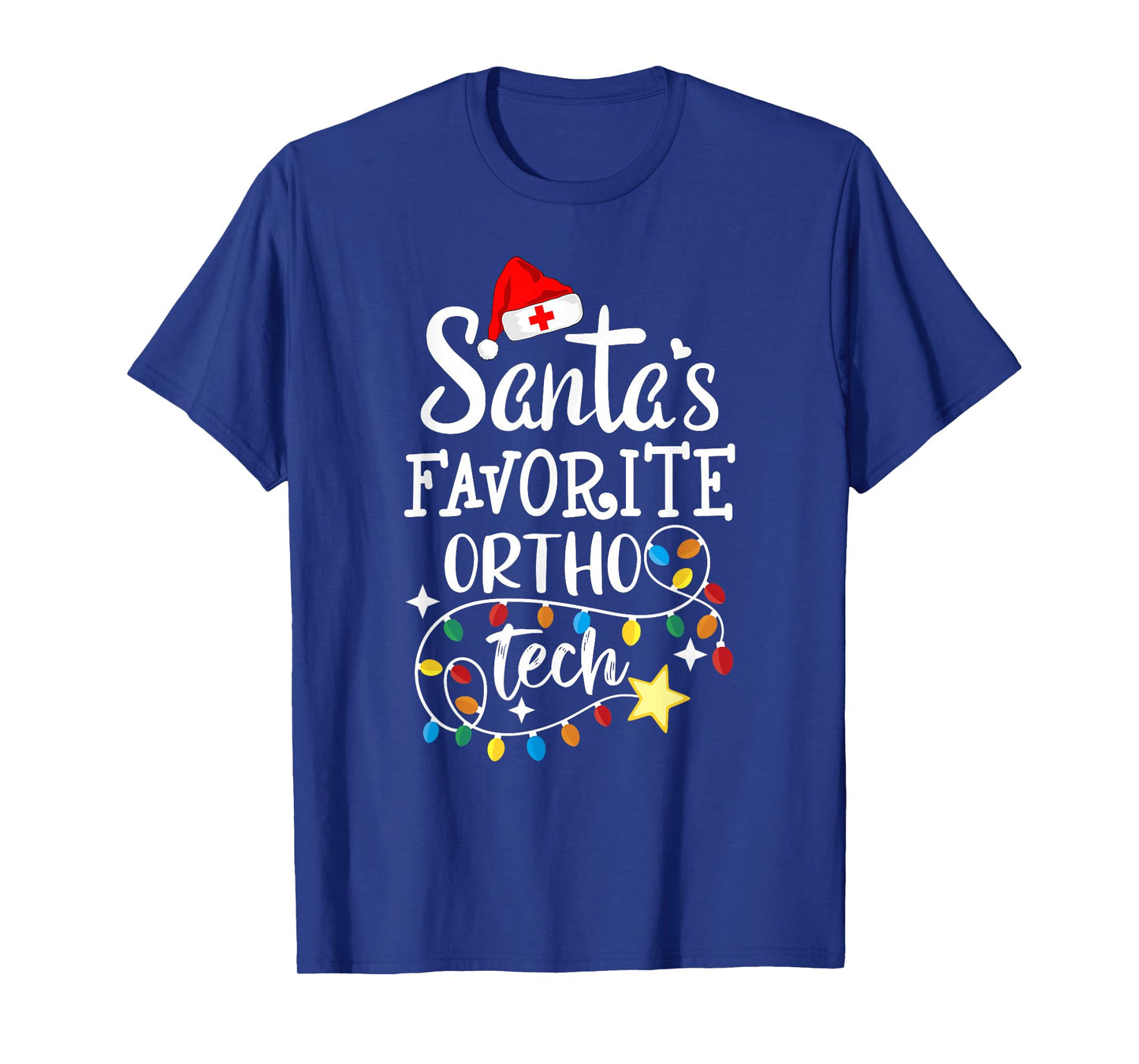 Christmas Orthopedic Technician Santa's Favorite Ortho Tech T-Shirt
