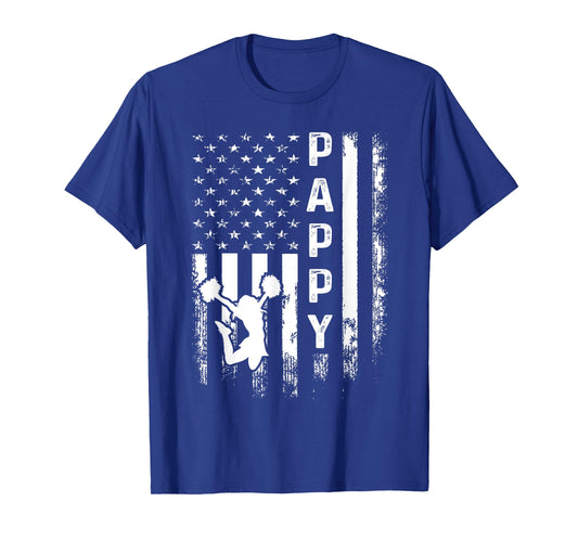 Cheer Pappy American Flag Cheerleading Cheerleader T-Shirt