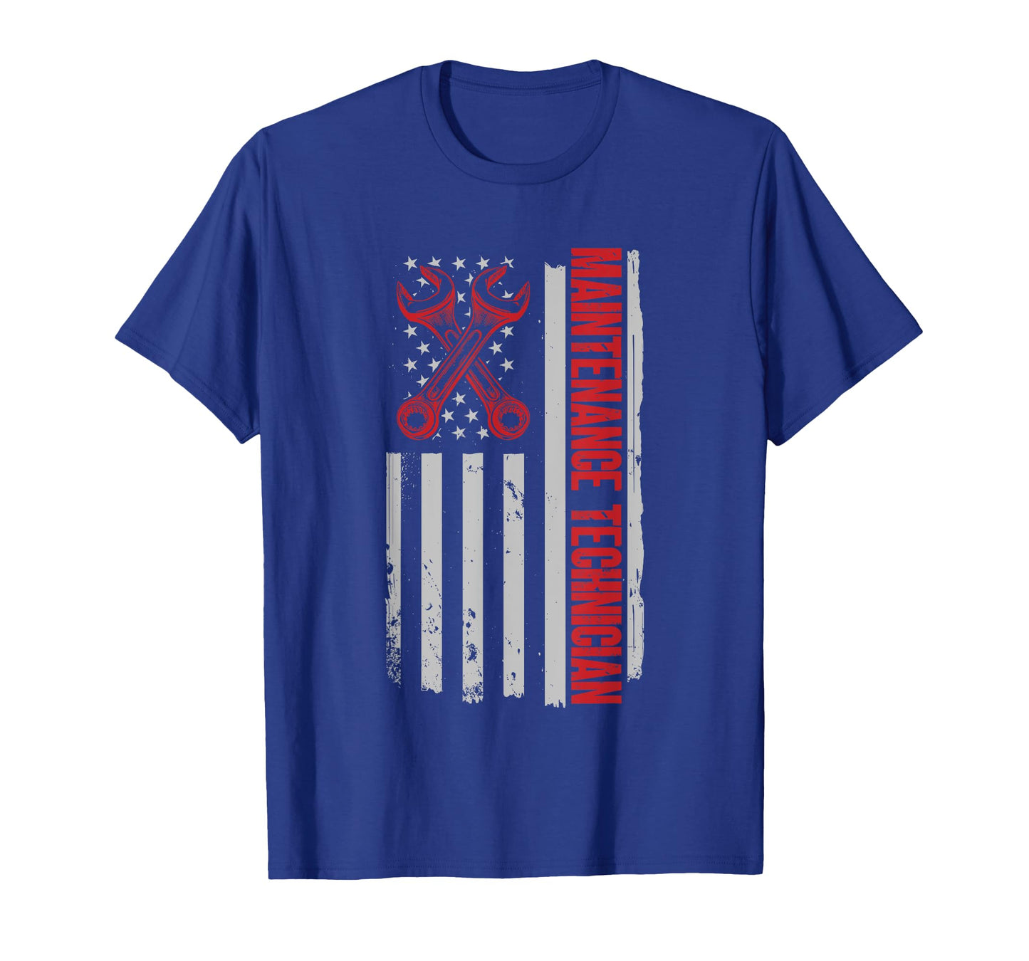 Maintenance Worker American Flag Maintenance Technician T-Shirt