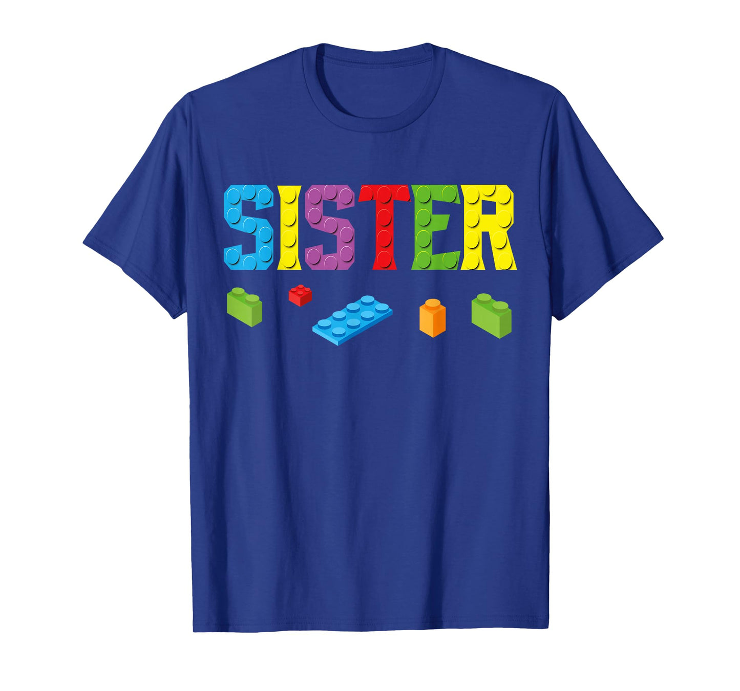 Sister Master Builder Building Bricks Blocks Family Set Girl T-Shirt