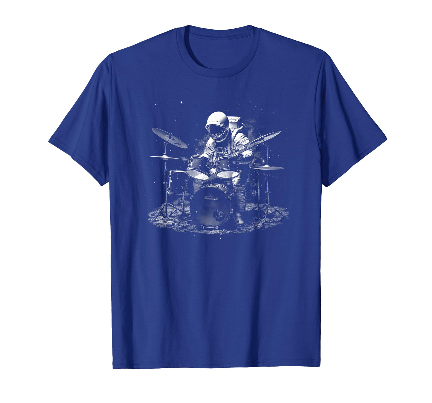 Drum Drummer Astronaut Space Musician Percussion T-Shirt