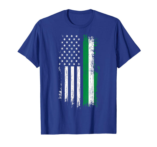 Nigerian American Flag Shirt - Pride Nigeria USA T-Shirt T-Shirt