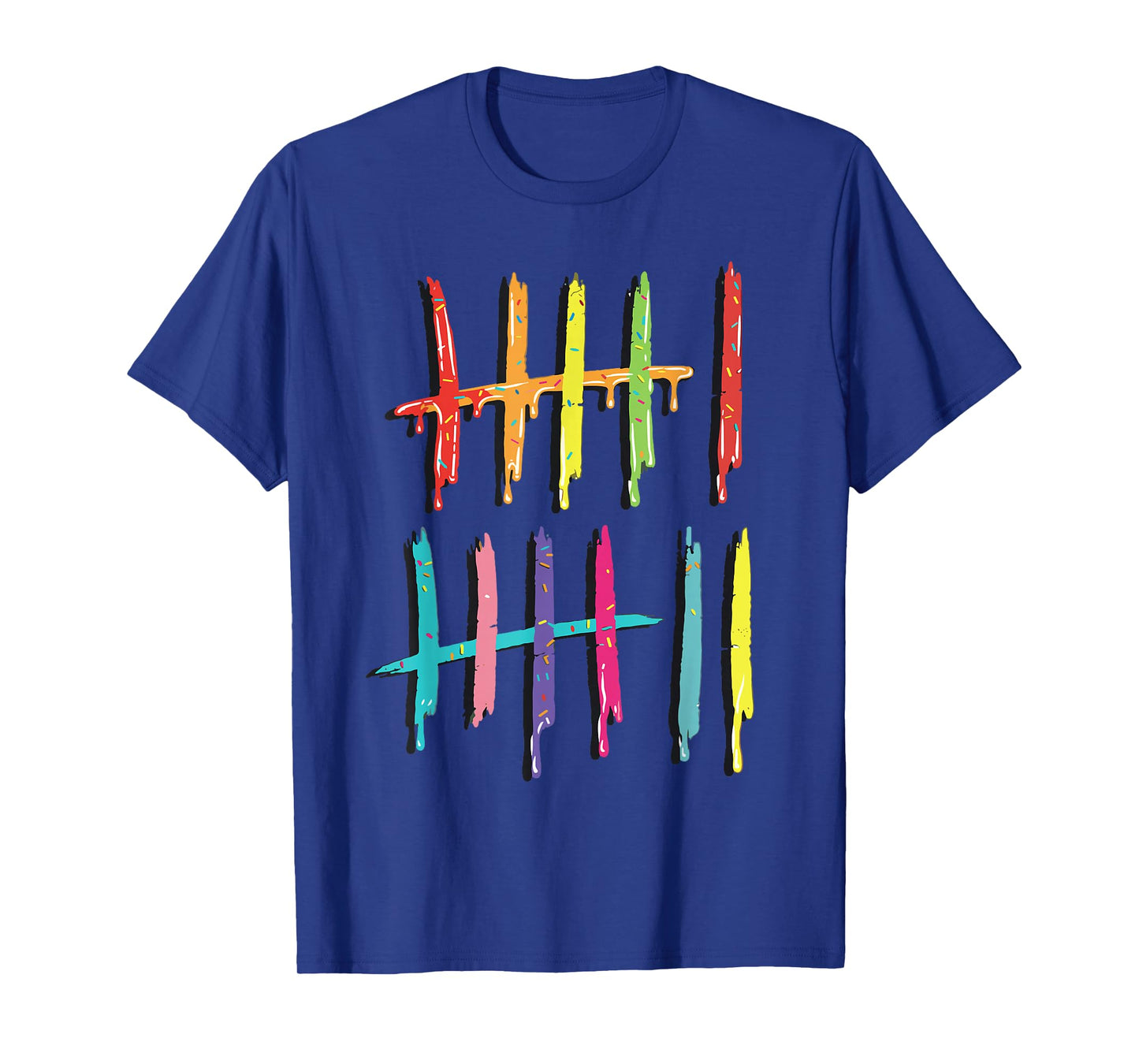 Tally Marks 6 7 Numbers Funny Six Seven 67 Meme Gen Z Humor T-Shirt