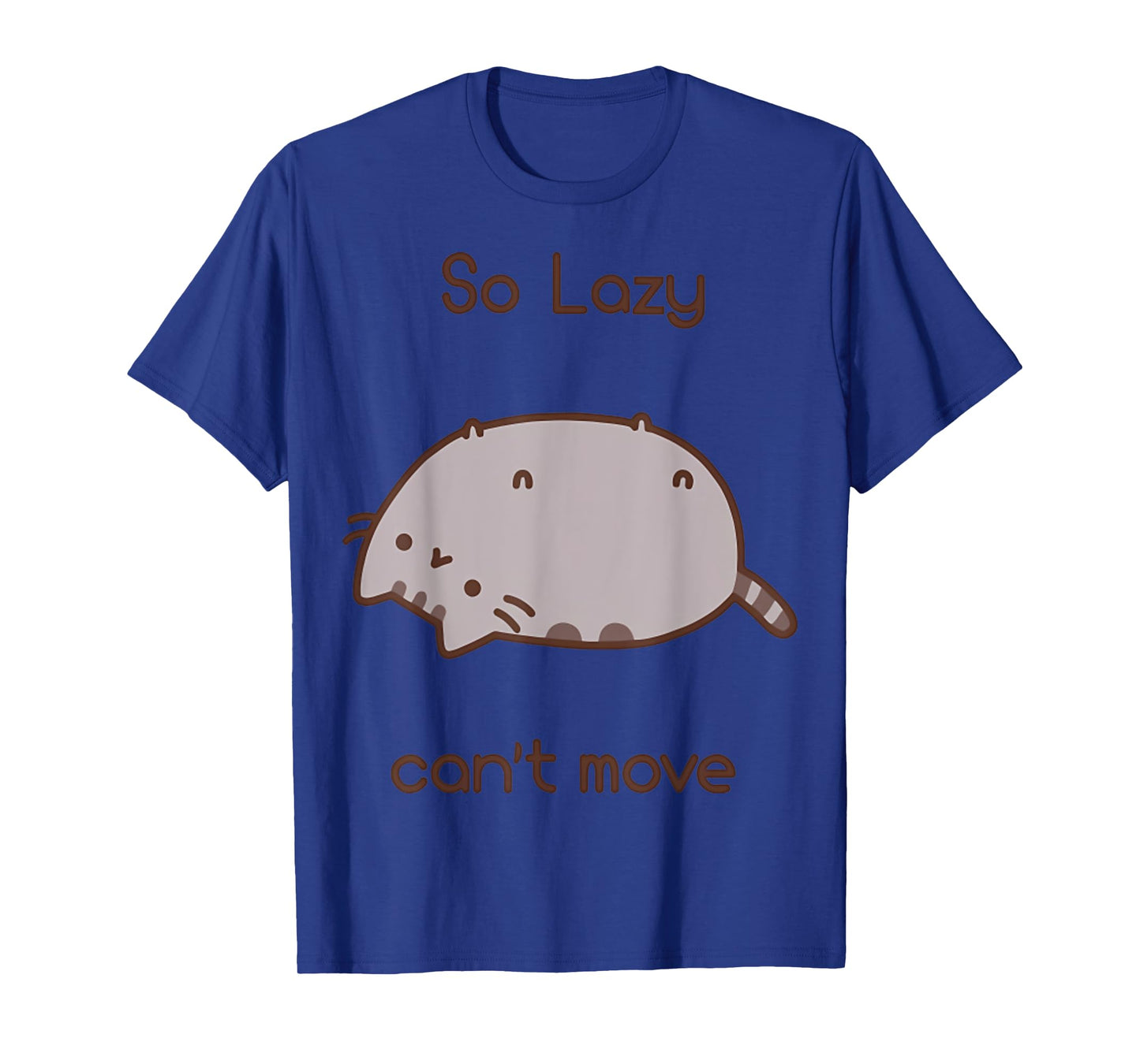 The Cat Is So Lazy And He Cant Move Animal Funny T-Shirt for Men Women