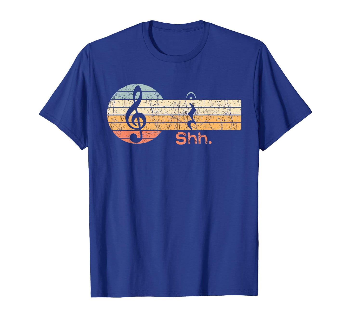 Funny Music Shh Quarter Rest and Fermata Notation Musician T-Shirt