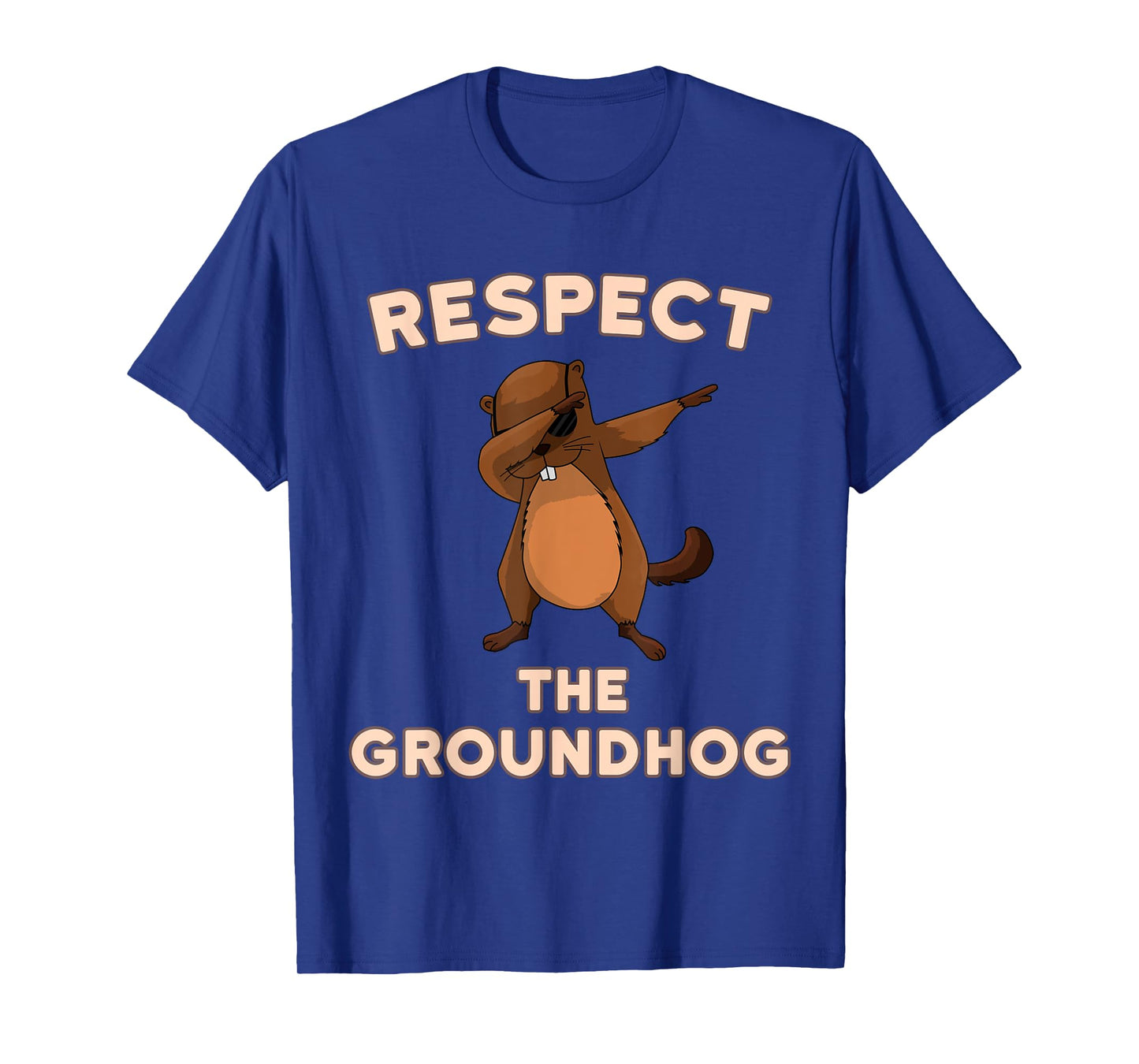 Dabbing Groundhog Day Respect the Groundhog Funny T-Shirt