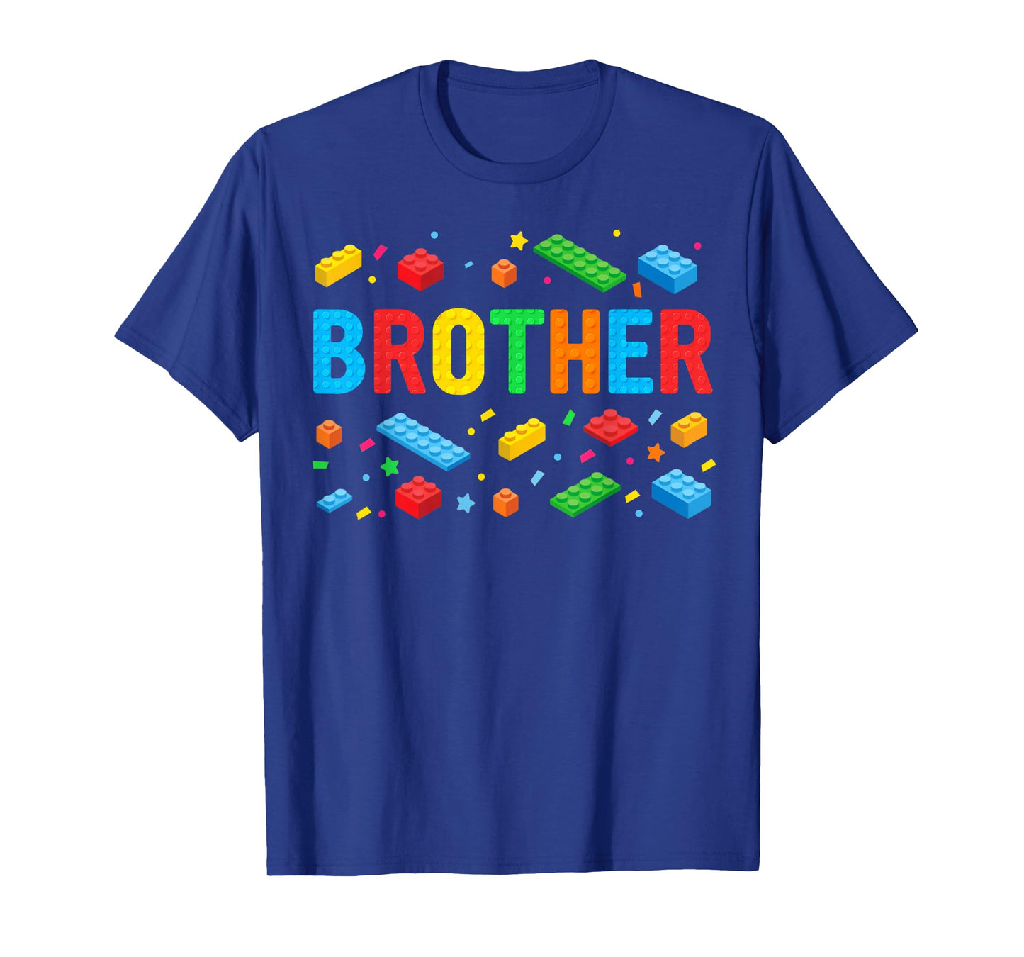 Brother Master Builder Building Bricks Blocks Family Big Bro T-Shirt