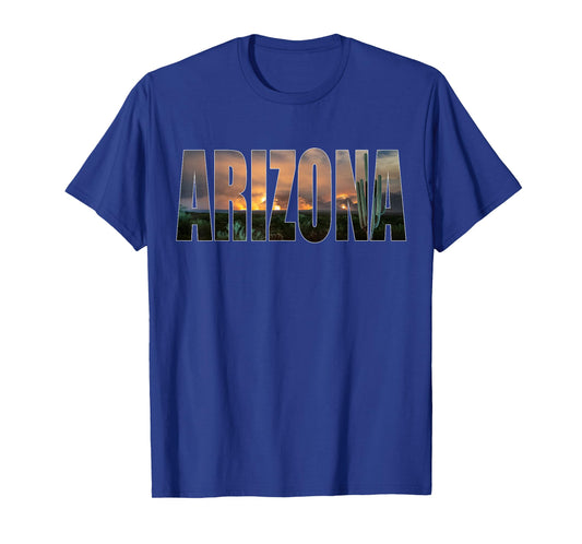 Arizona Photo Landscape Cactus Dessert Mountains Nature T-Shirt