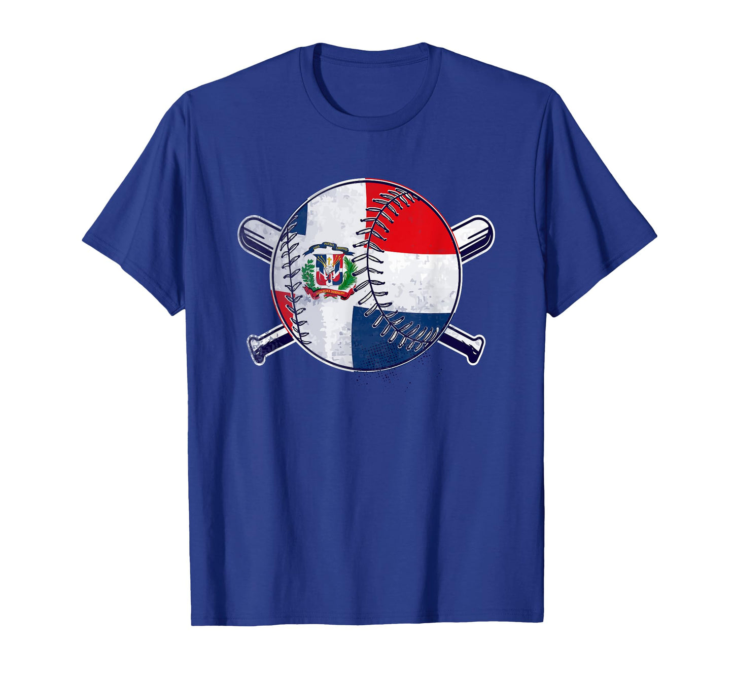 Baseball Enthusiast With Flag Of Dominican Republic T-Shirt