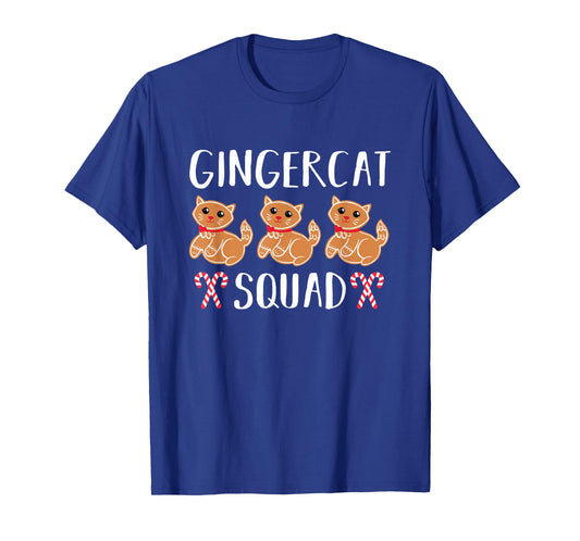 Christmas Gingerbread Cat Gingercat Squad T-Shirt