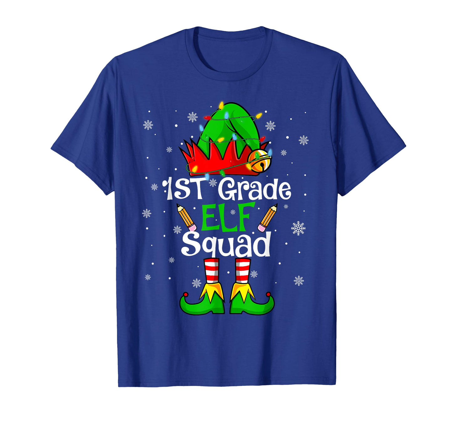 Christmas 1st Grade Elf Squad First Grade Teacher Student T-Shirt