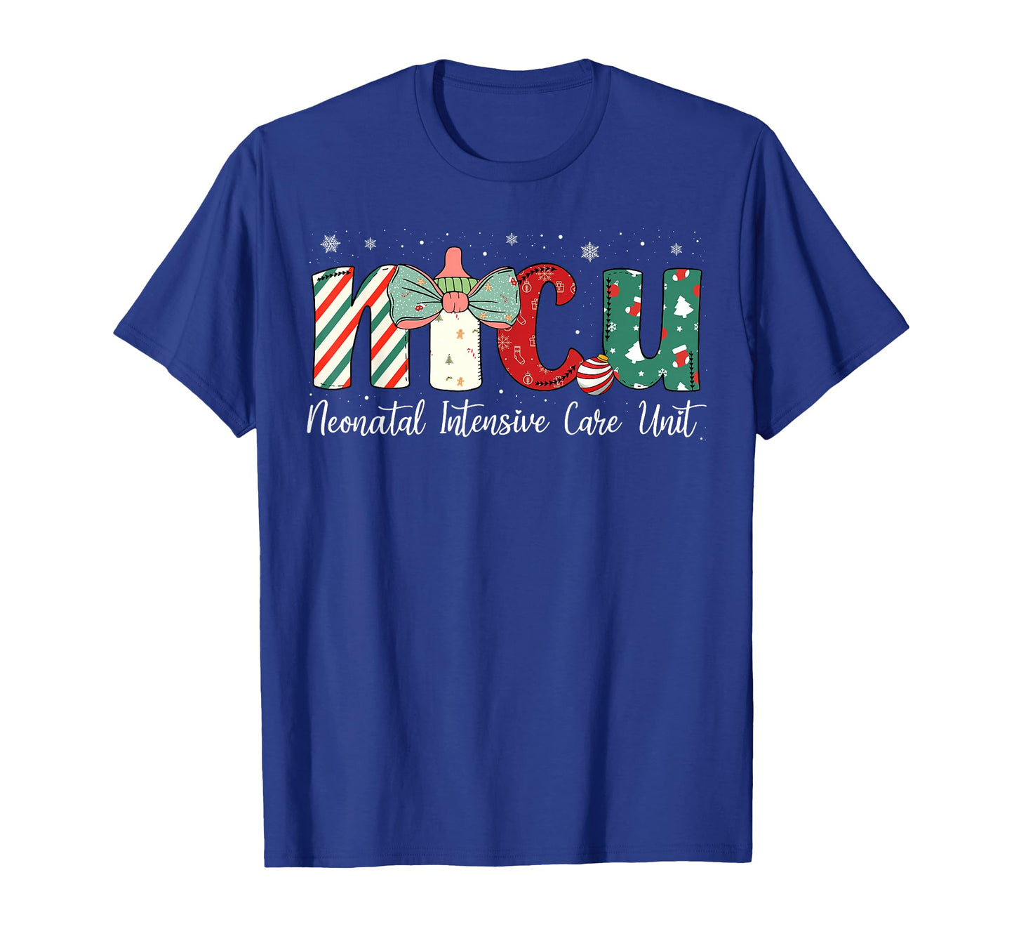 Christmas Nicu Nurse Women Coquette Nursing Xmas T-Shirt
