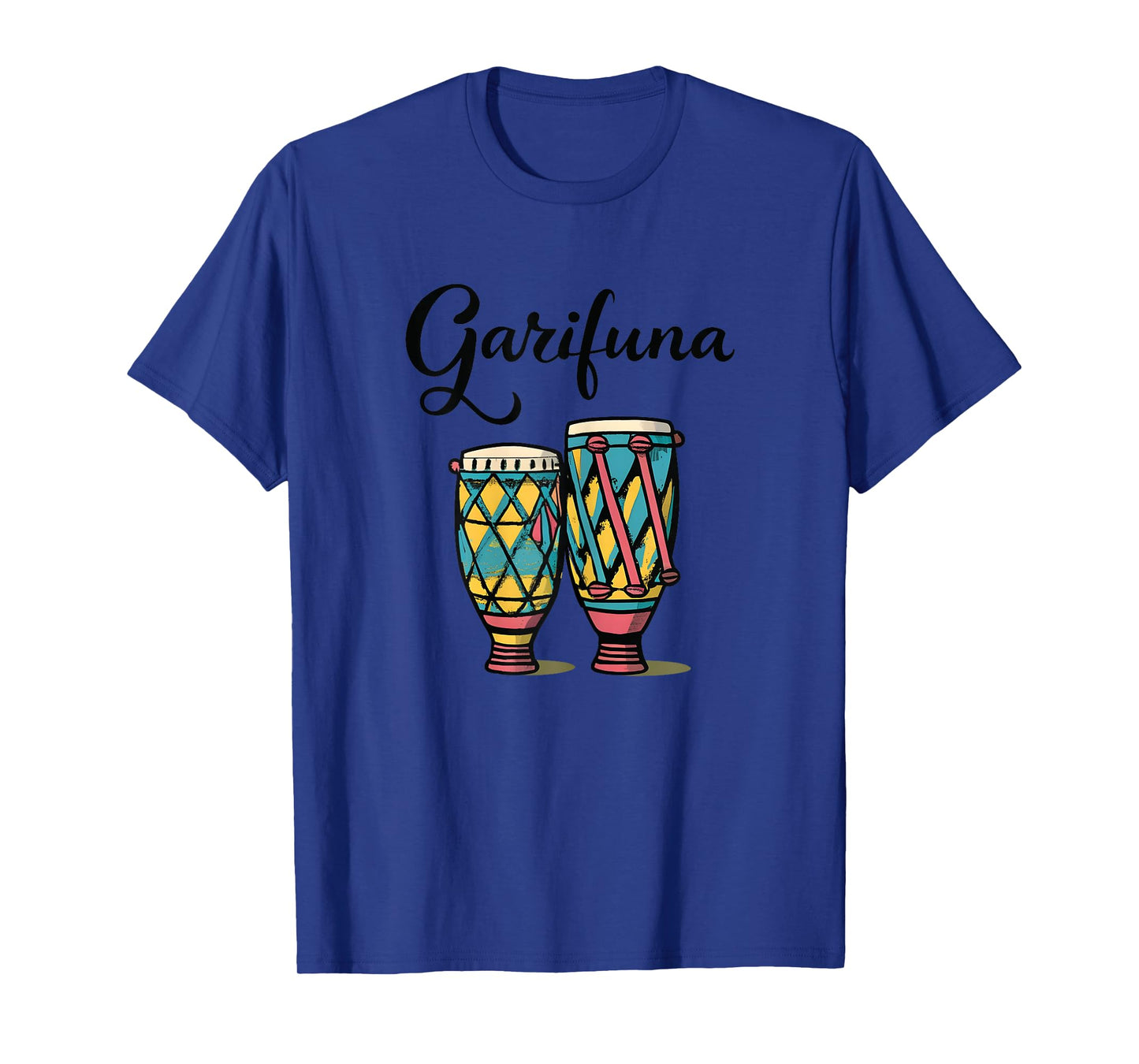 Garfuna Drums Flag African Afro Caribbean Honduras Punta T-Shirt