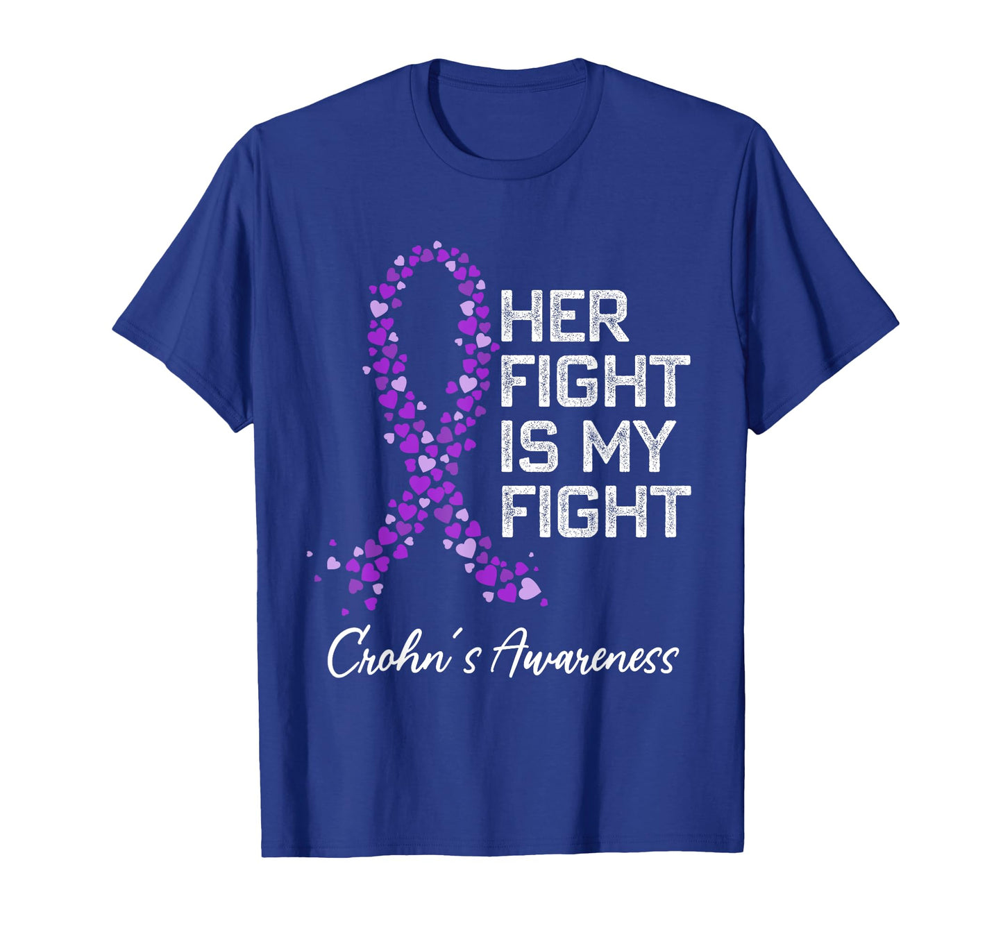 Colon Cancer and Crohn's Disease Awareness Husband Boyfriend T-Shirt