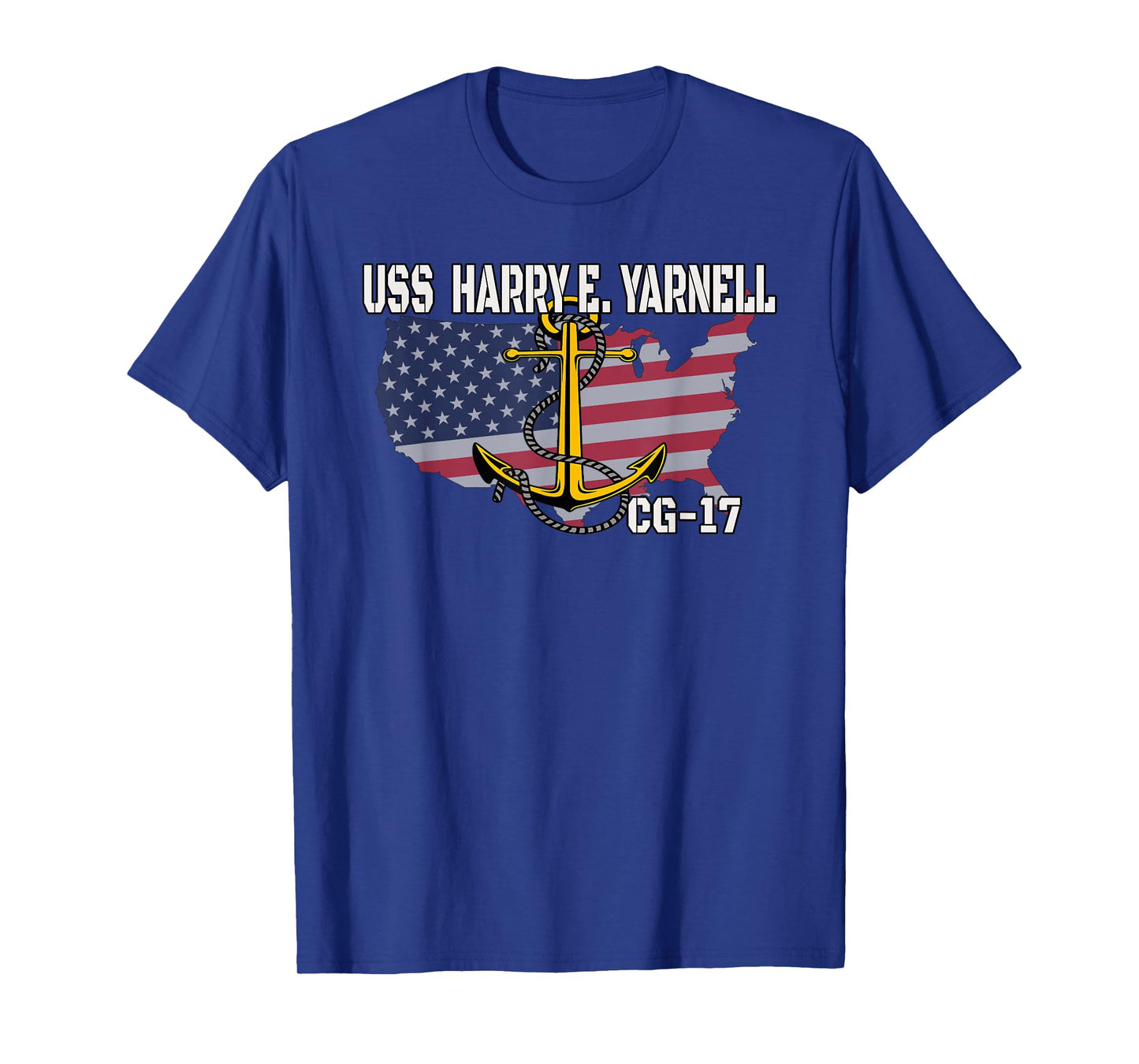 USS Harry E. Yarnell CG-17 Cruiser Veterans Father Grandpa T-Shirt