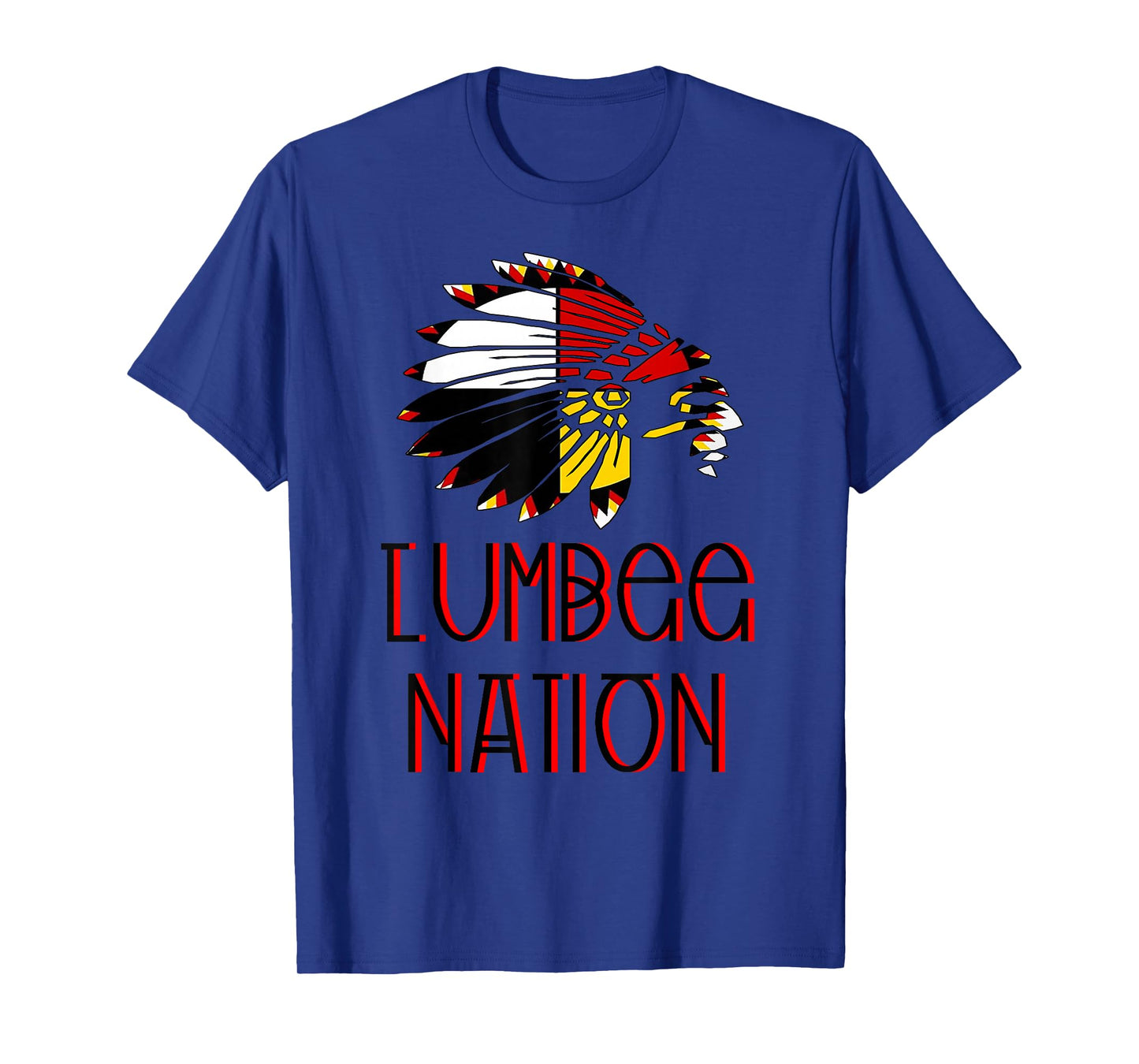 LUMBEE NATION FLAG | Indigenous | Native American Headdress T-Shirt