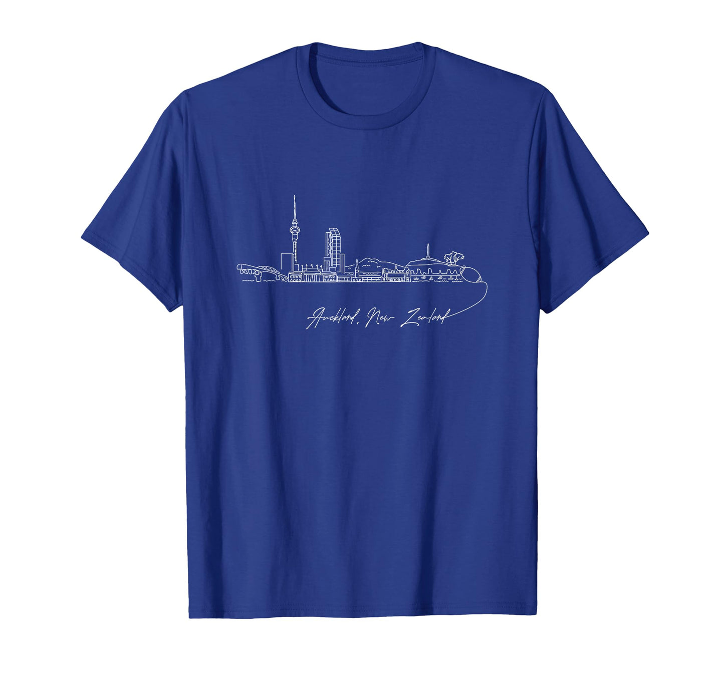 Signature Auckland City Skyline - New Zealand Souvenir T-Shirt