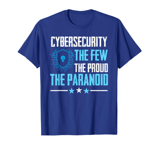 Cyber Security Professional Unisex-Adults Cybersecurity T-Shirt Black Small Crew Neck Short Sleeve Modern T-Shirt