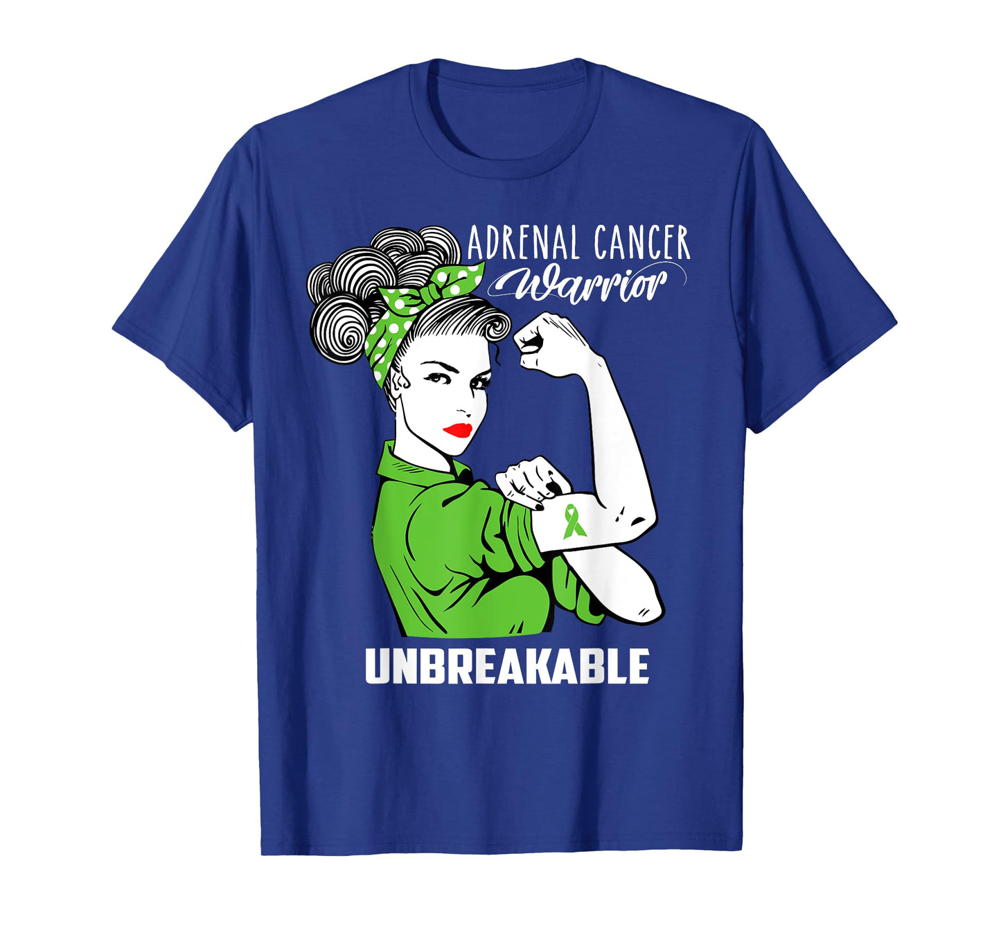 Adrenal Cancer Warrior Unbreakable Shirt Awareness Gift T-Shirt