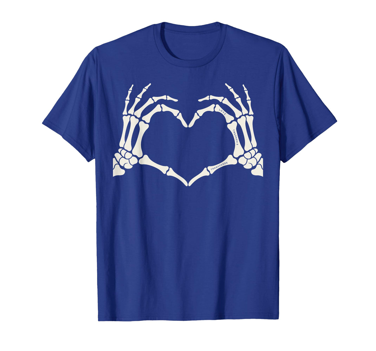 Skeleton Hands Heart Sign Halloween T-Shirt