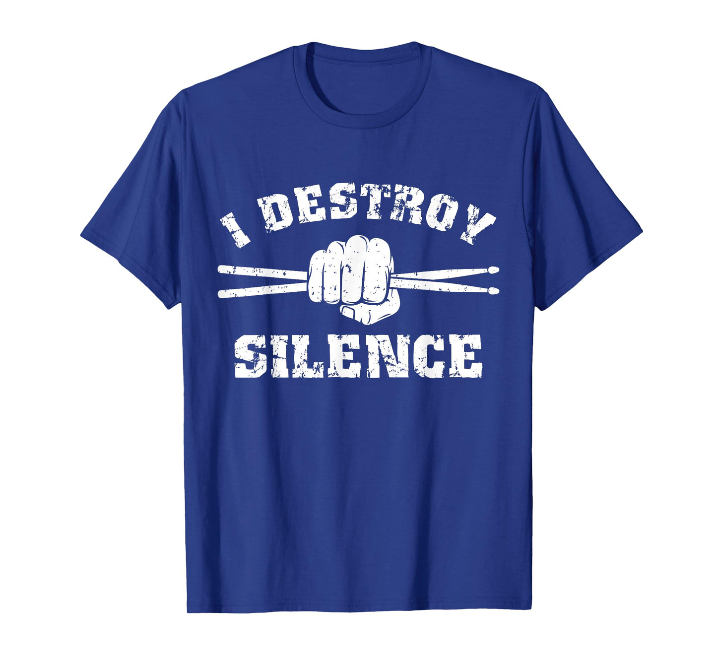 I Destroy Silence Awesome Drummer Drums Accessories T-Shirt