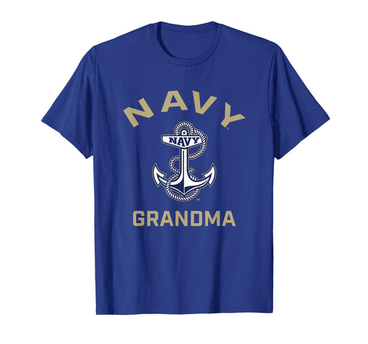 US Naval Academy Navy Midshipmen Arched Grandma T-Shirt