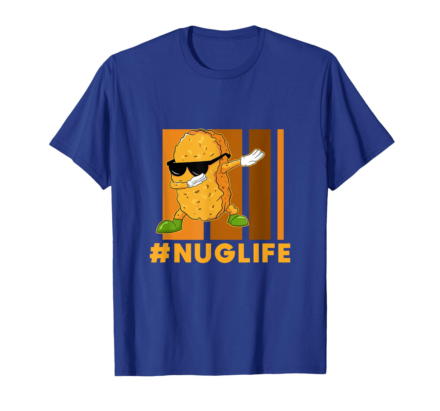 Dinosaur Nugget Gift Ideas Chicken Nugget Lover Dabbing Chicken Nugget Nuggie Lover Hashtag Nug Life T-Shirt