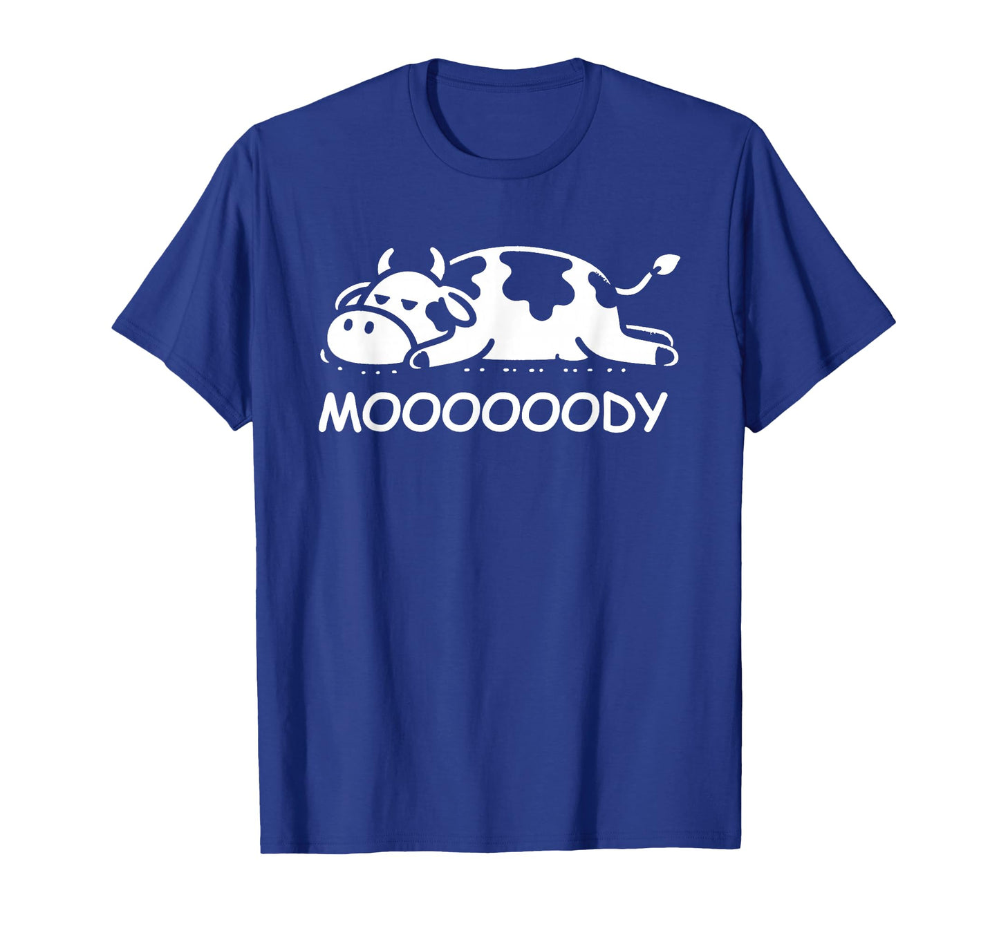 Cow Moody Funny Sleepy Cow Lazy Cow T-Shirt